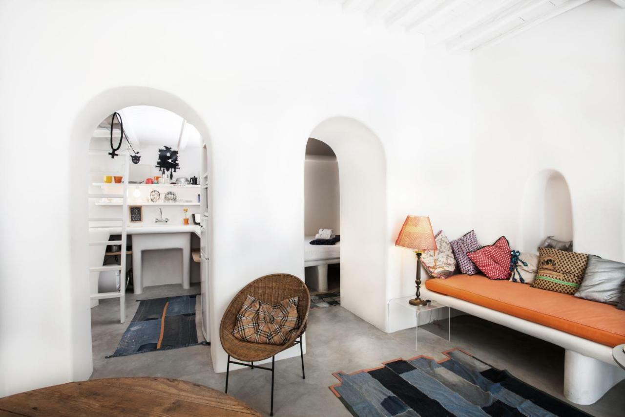 Eclectic & Artistic House In Mykonos Town别墅 外观 照片